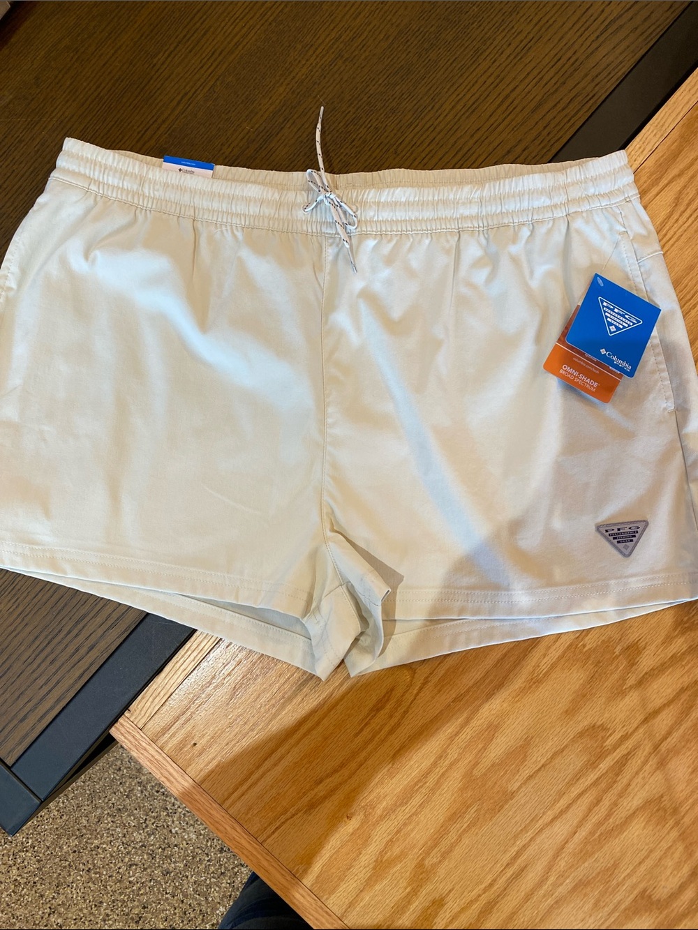 Columbia Rugged Water Athletic Shorts in Cream